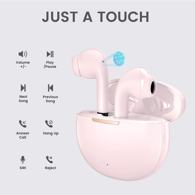 Alt view image 4 of 7 - Wireless Earbuds for Samsung Galaxy Ultra Comfort Bluetooth 5.4 Headphones Mini Semi in Ear Buds for iPhone, High-Fidelity Stereo Workout in Ear Earphones, IPX7 Waterproof, 4 ENC Mics for Clear Calls