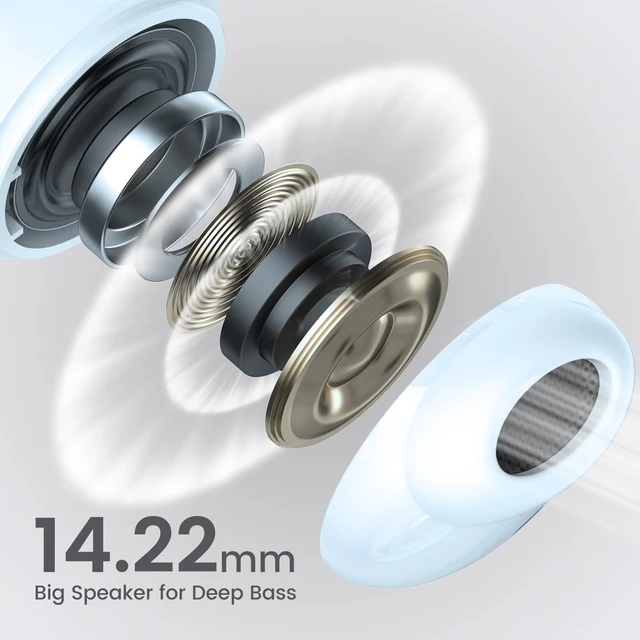 Alt view image 3 of 7 - Wireless Earbuds for Samsung Galaxy Ultra Comfort Bluetooth 5.4 Headphones Mini Semi in Ear Buds for iPhone, High-Fidelity Stereo Workout in Ear Earphones, IPX7 Waterproof, 4 ENC Mics for Clear Calls