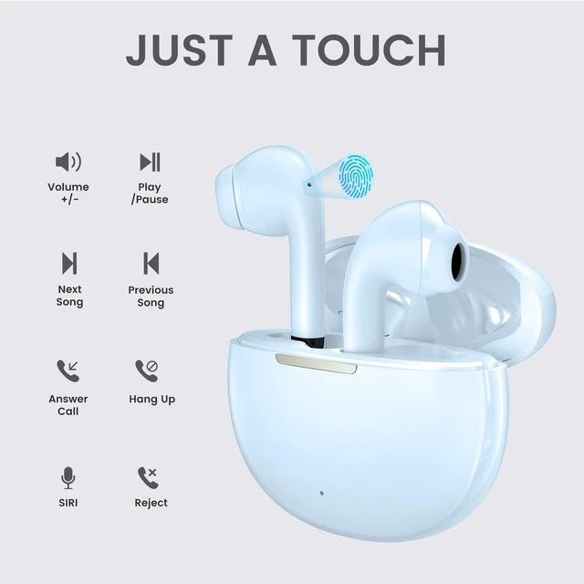 Alt view image 4 of 7 - Wireless Earbuds for Samsung Galaxy Ultra Comfort Bluetooth 5.4 Headphones Mini Semi in Ear Buds for iPhone, High-Fidelity Stereo Workout in Ear Earphones, IPX7 Waterproof, 4 ENC Mics for Clear Calls