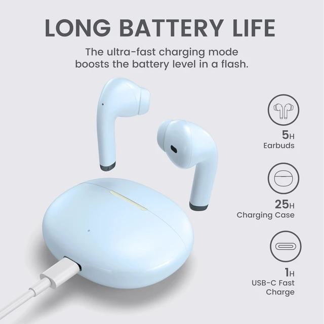 Alt view image 5 of 7 - Wireless Earbuds for Samsung Galaxy Ultra Comfort Bluetooth 5.4 Headphones Mini Semi in Ear Buds for iPhone, High-Fidelity Stereo Workout in Ear Earphones, IPX7 Waterproof, 4 ENC Mics for Clear Calls