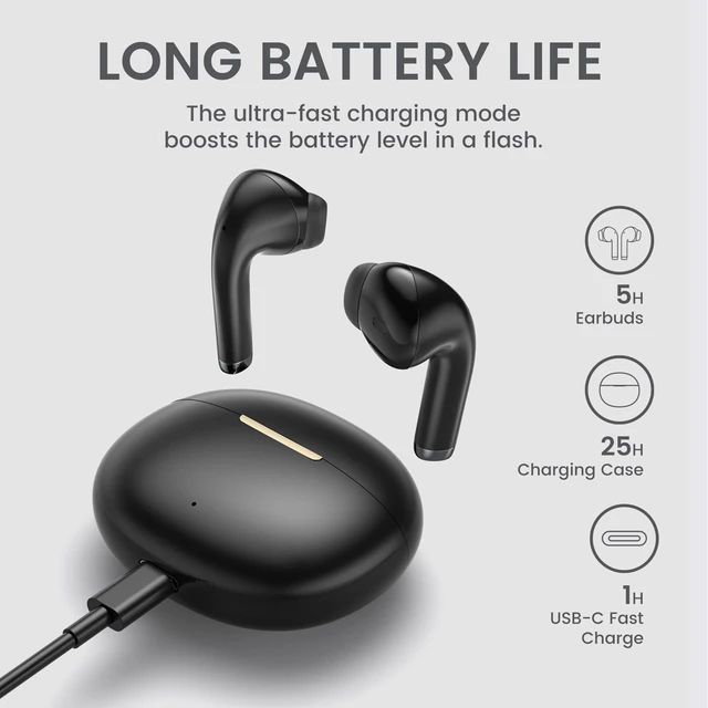 Alt view image 5 of 7 - Wireless Earbuds for Samsung Galaxy Ultra Comfort Bluetooth 5.4 Headphones Mini Semi in Ear Buds for iPhone, High-Fidelity Stereo Workout in Ear Earphones, IPX7 Waterproof, 4 ENC Mics for Clear Calls
