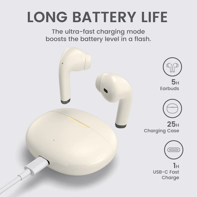 Alt view image 5 of 7 - Wireless Earbuds for Samsung Galaxy Ultra Comfort Bluetooth 5.4 Headphones Mini Semi in Ear Buds for iPhone, High-Fidelity Stereo Workout in Ear Earphones, IPX7 Waterproof, 4 ENC Mics for Clear Calls