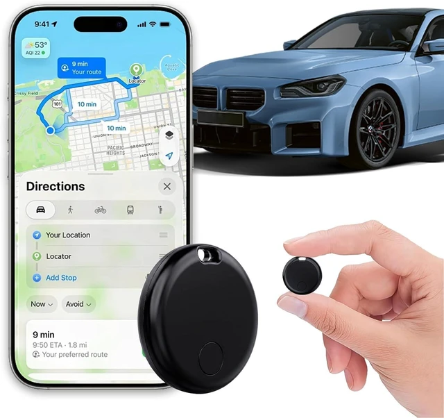 Main image of Mini GPS Tracker for Vehicles - 2 Year Battery Life, Real-Time Hidden Car Tracking Device, No Subscription/No Monthly Fee, No SIM Card Required, for Children, Pets, Dogs, Trucks (Android & iOS)