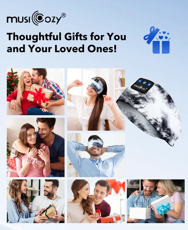 Alt view image 7 of 7 - Sleep Headphones Tie-Dye Bluetooth Headband Headphone for Sleeping Wireless Sport Headbands Earphones Sweat Resistant Earbuds for Workout Running Cool Gadgets Unique Gifts for Women