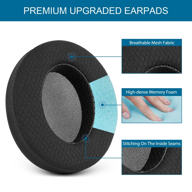 Alt view image 3 of 7 - GVOEARS Ear Pads Cushions Compatible with Sennheiser HD280 HD280 Pro HD281 Also for HD280-13 / HD281 / HMD280/ HMD280 Pro/ HMD280-13/ HMD281/ HMD281 Pro Headphone, Memory Foam and Added Thickness