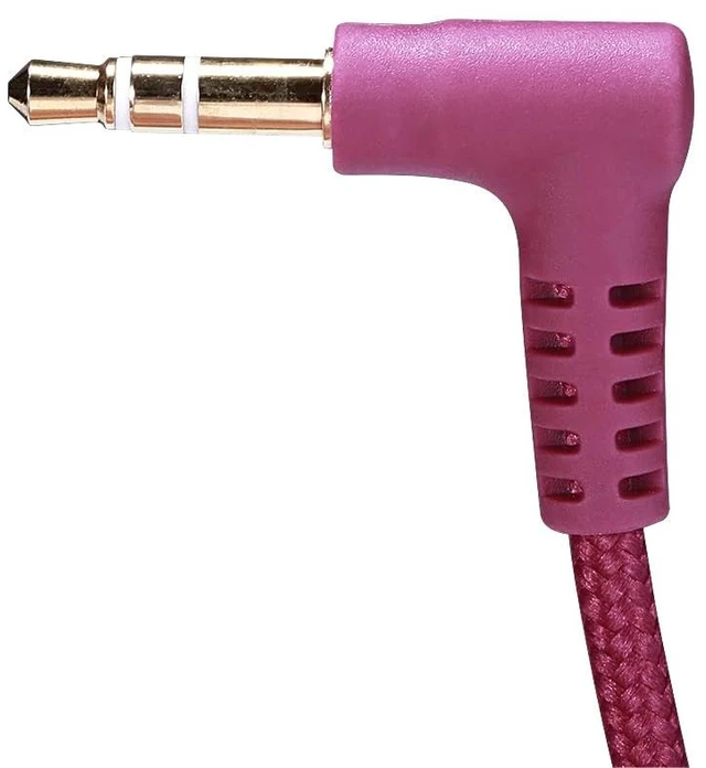 Alt view image 6 of 7 - K33 Kids Headphones Wired 3.5mm Jack, Foldable, Plum Stereo Tangle-Free 5ft Long cord, Plug-in, On-Ear Headset for Children, Boys, Girls, iPad, School, Kindle, Travel, Plane
