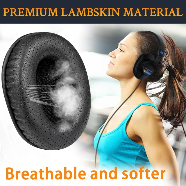 Alt view image 6 of 7 - Lambskin Earpads for Sony MDR-7506/MDR-V6/MDR-V7/MDR-CD900ST-Black