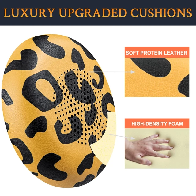 Alt view image 3 of 4 - Earpads Replacement for Jabra Evolve2 65 (Evolve 2 65MS 65UC MS UC)/Evolve2 40 (40UC 40MS USB)/Elite 45h On-Ear Wireless Headset, Ear Pads Cushions with Softer Protein Leather - Tiger Stripes