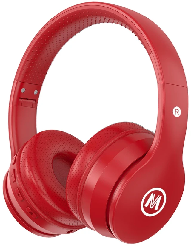 Main image of Headphones Kids Bluetooth 5.4 Wireless Play Time 68H Safe Volume Limit 85/94dB Over-Ear Foldable Headset,Fast Charging,with Aux Cord Built-in Mic for Toddler Child Pad Study Tablet Red