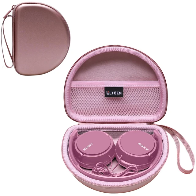 Main image of Case for Sony MDR-ZX110/ZX110AP/ZX310AP Wired On-Ear Headphones Rose Gold Hard Carrying Travel Case for Sony ZX Series MDR-ZX110/ZX110AP/ZX310AP Wired On-Ear Headphones