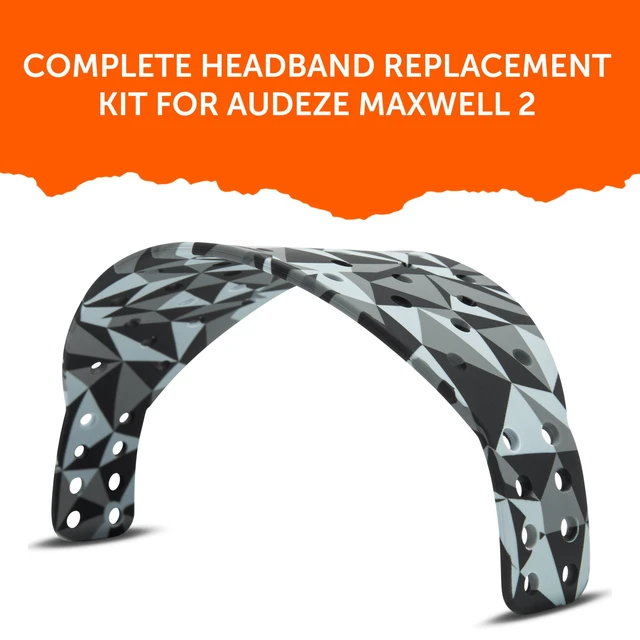 Alt view image 6 of 7 - Mod Kit Maxwell 2 - Earpads, Headband & Side Plates for Audeze Maxwell 2 Made by Wicked Cushions Extra Wide Silicone Headband, Magnetic Plates & Gel Earpads For Maxwell 2 & 2ANC Geo Grey