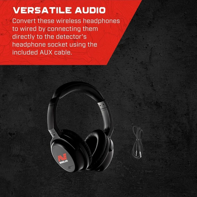 Alt view image 5 of 6 - ML85 Wireless Low Latency Headphones for Equinox, X-Terra & MANTICORE Metal Detectors (Charging Cable, Hard Shell Case, Mesh Bag Included)