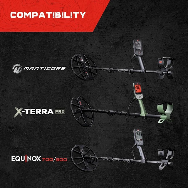 Alt view image 6 of 6 - ML85 Wireless Low Latency Headphones for Equinox, X-Terra & MANTICORE Metal Detectors (Charging Cable, Hard Shell Case, Mesh Bag Included)