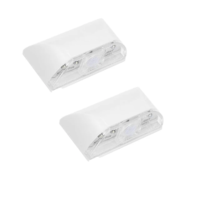 Alt view image 7 of 7 - Keyhole Light Lamp Battery Operated PIR Infrared IR Wireless Auto Sensor Motion Detector Door Keyhole with 4 LED Bulbs Light Lamp Tap Lights LED Night Light for Key Hole/Door Lock (2pack White)