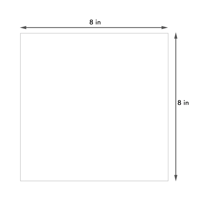 Alt view image 2 of 7 - 100 Pack Backing Boards, 8x8 Uncut White Mat Boards Acid-Free Backerboards for Art Prints, Ideal for Photos, Pictures, Prints, and Frames