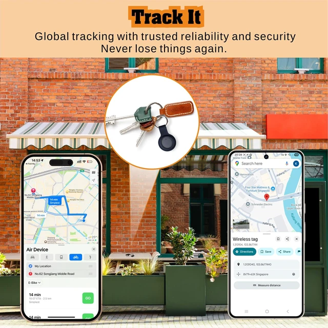 Alt view image 4 of 7 - 2026 Android Tracker Tags-4 Pack for Android & iOS, Dual-System Works with Apple Find My or Google Find Hub, Bluetooth Item Finder for Keys, Luggage, Backpacks and Wallets, IP66 Waterproof