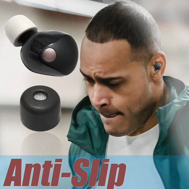 Alt view image 6 of 6 - Memory Foam Tips for Sony WF-1000XM5 Replacement Ear Tips Noise Isolating 4 Pairs L/M/S/XS Earbuds Tips for WF-1000XM5, WF-1000XM4, Built-in Filter Screen, Fits in Case, Gray