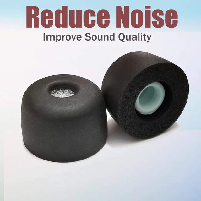 Alt view image 4 of 6 - Memory Foam Ear Tips for Sony WF-1000XM5 Replacement Earbuds Tips 4 Pairs L/M/S/XS Foam Earbuds Tips for WF-1000XM5, WF-1000XM4, Filter Screen Fit in Case, Black