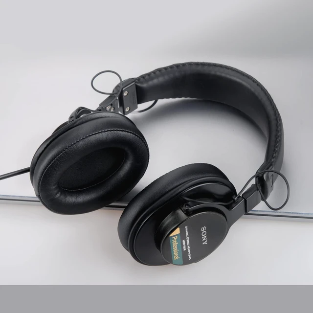 Alt view image 6 of 7 - Replacement for Sony MDR 7506 Earpads Cushions for MDR-V6/ V7, MDR-CD900ST Over Ear Headphone Pads with Soft Protein Leather Noise Isolation Foam (Black)