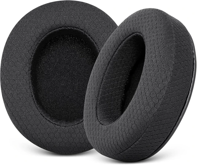 Main image of Replacement Ear Pads for Sony MDR 7506 V6 V7 MDR-CD900ST (Black) Mesh Fabric MDR Headphones Earpad Cushions with Memory Foam