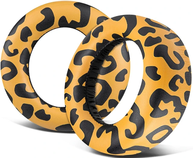 Main image of Earpads Cushions Replacement for Sony PlayStation 5 Pulse PS5 3D Wireless Headset, Ear Pads Cushions with Soft Protein Leather, Noise Isolation Foam - Tiger Stripes