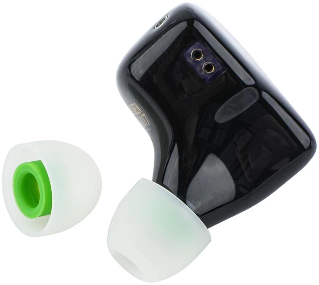 Alt view image 2 of 7 - Kiwi Ears Flex Anti-Earwax IEM Ear Tips, 3 Pairs, S/M/L Size Silicone Ear Plugs, Replacement HiFi Wired Earbud Eartips for KZ ZS10 Pro 2 SuperMix 4 Hype4 Astral Cadenza Belle, Green