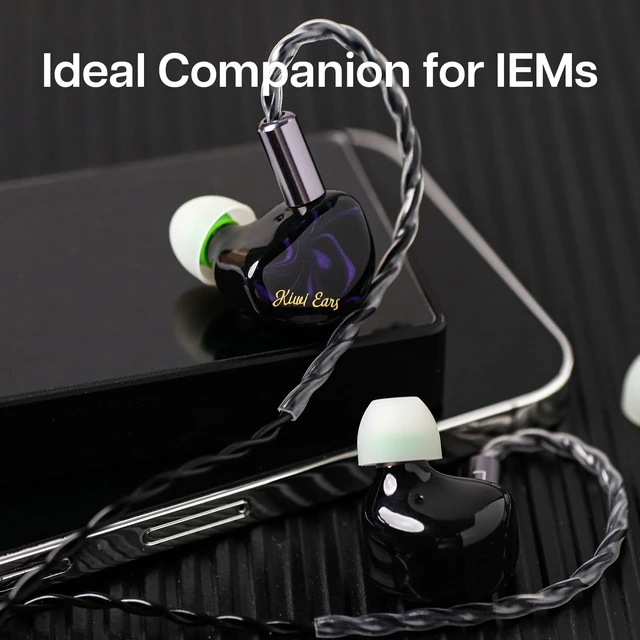 Alt view image 7 of 7 - Kiwi Ears Flex Anti-Earwax IEM Ear Tips, 3 Pairs, S/M/L Size Silicone Ear Plugs, Replacement HiFi Wired Earbud Eartips for KZ ZS10 Pro 2 SuperMix 4 Hype4 Astral Cadenza Belle, Green