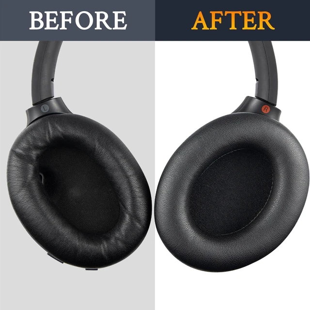 Alt view image 7 of 7 - Replacement Kit for Sony WH-1000XM4 - Black (Earpads + Headband),for XM4 Headphones