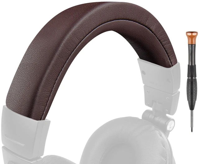 Main image of Headband for Audio Technica ATH M50, M50X, M50XWH, M50XBT, M50XBT2, M50S/LE Headphones, Replacement Headstrap Pad Repair Part (Dark Coffee)