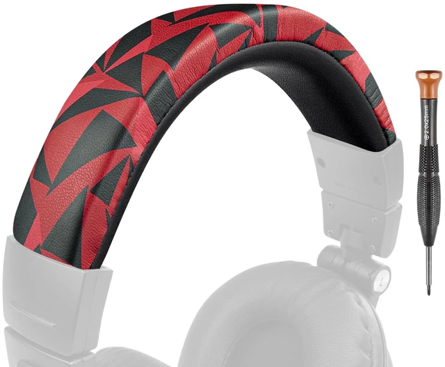 Main image of Headband for Audio Technica ATH M50, M50X, M50XWH, M50XBT, M50XBT2, M50S/LE Headphones, Replacement Headstrap Pad Repair Part (Red Storm)