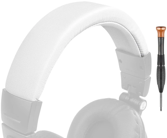 Main image of Headband for Audio Technica ATH M50, M50X, M50XWH, M50XBT, M50XBT2, M50S/LE Headphones, Replacement Headstrap Pad Repair Part (White)