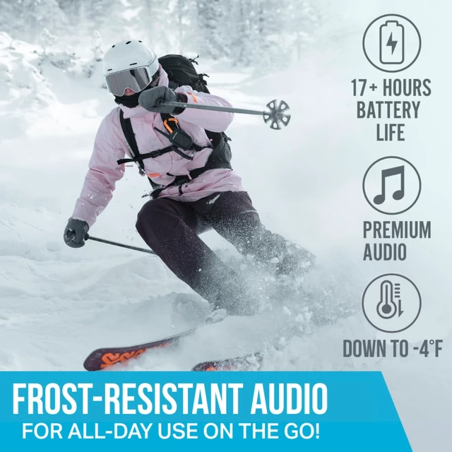 Alt view image 4 of 6 - Alta Wireless Bluetooth Ski Helmet Speakers - Snowboard Headphones HD Speakers Compatible Any Audio Ready Ski/Snowboard Helmet Earphones. Microphone for Hands-Free Calls