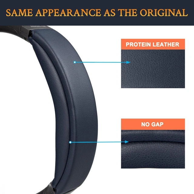 Alt view image 6 of 7 - Ear Pads Cushions + Headband, Replacement Kit for Sony WH-1000XM4 (WH1000XM4) Over-Ear Headphones, Replacement Headstrap Pad & Earpads Repair Part - Navy Blue