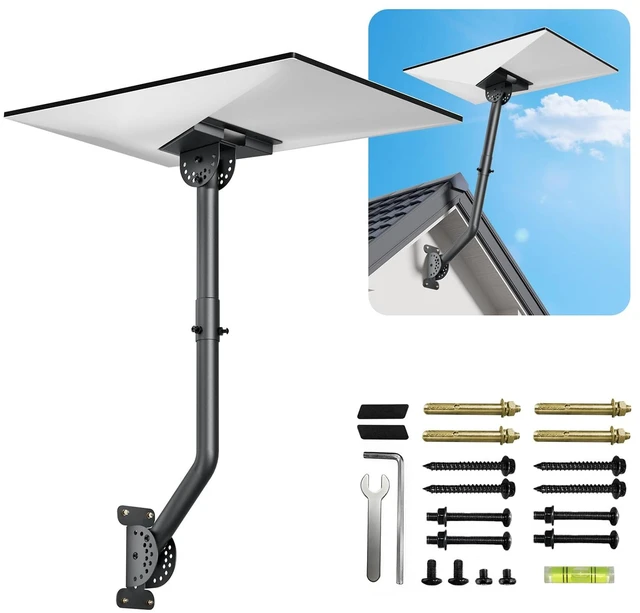 Main image of Starlink Mount for Standard 4/4X/Gen 3, All Metal with Extension Adjust Angle Starlink Roof Mount, Starlink Wall Mount Compatible with Starlink Standard Gen 3/V3/4/4X, BlackVC-Z1118