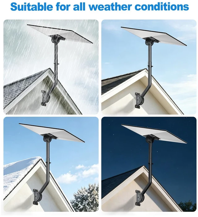 Alt view image 6 of 7 - Starlink Mount for Standard 4/4X/Gen 3, All Metal with Extension Adjust Angle Starlink Roof Mount, Starlink Wall Mount Compatible with Starlink Standard Gen 3/V3/4/4X, BlackVC-Z1118
