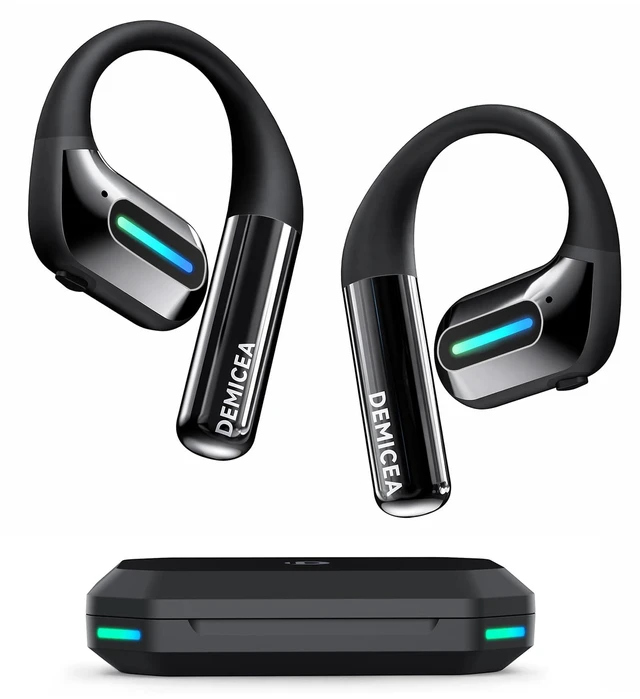 Main image of 30H IP68 RGB Bone Conduction Headphones with Charging Case Open Ear Headphones, Ideal for Night Running/Cycling, Earhooks Design, Fit for All-Day Comfort, Premium Sound, Bluetooth 5.3