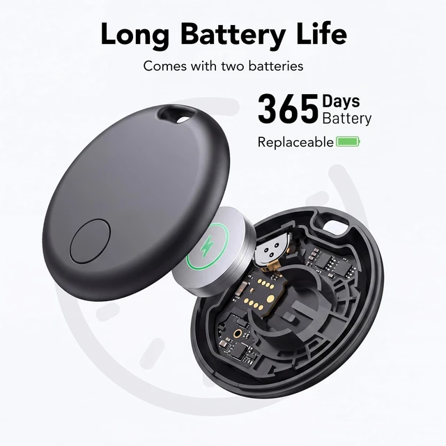 Alt view image 6 of 7 - 2026 Upgrade Dual System Air Tracker 4 Pack, Bluetooth Smart Tag for Android & iOS - Compatible with Apple Find My & Google Find Hub, Item Locator for Keys,Wallets,Suitcases, Black