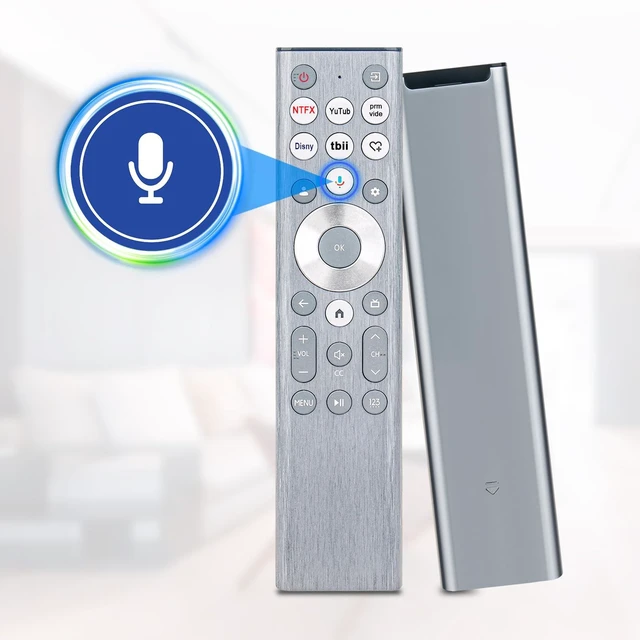 Alt view image 3 of 7 - ERF6A80 Replace Voice Remote Control with Backlit fit for Hisense U6 U7 U8 Series Mini-LED ULED 4K UHD Google Smart TV 55U8N 65U8N 75U8N 85U8N 100U8N 55U7N 65U7N 75U7N 55U6N 65U6N 75U6N 85U6N