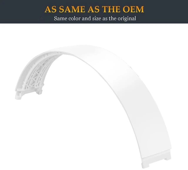 Alt view image 3 of 6 - Beat Studio Pro Headband Replacement Parts as Same as Stock Arch Band Repair Kit Compatible with Beats by Dre Studio Pro/A2924 and Studio 3/A1914 Over-Ear Headphones (Matte White)