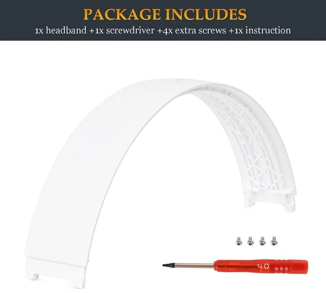 Alt view image 6 of 6 - Beat Studio Pro Headband Replacement Parts as Same as Stock Arch Band Repair Kit Compatible with Beats by Dre Studio Pro/A2924 and Studio 3/A1914 Over-Ear Headphones (Matte White)