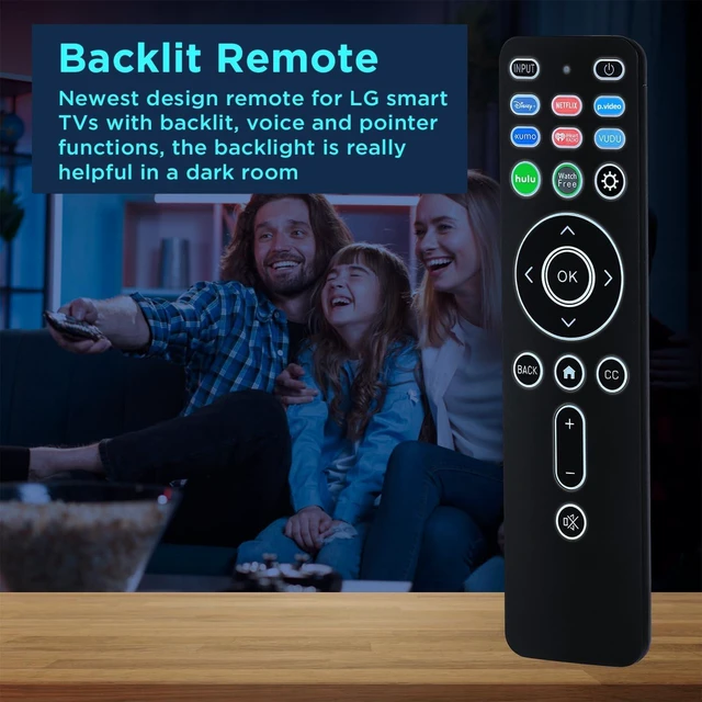 Alt view image 2 of 7 - Universal Backlit Remote XRT260 Replacement for All Vizio Smart TVs with Shortcut Buttons Disney, Netflix, Video, Hulu, XUMO, VEDU, iHeart Radio and More