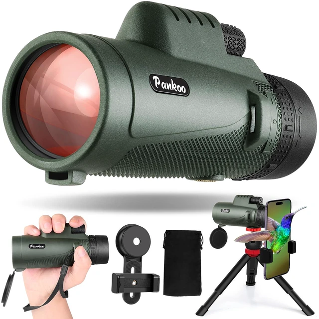 Main image of Monocular Telescope 40X60 High Power - Adult - BAK4 Prism with Phone Adapter, Tripod & Hand Strap. Great for Bird Watching, Travel & Concerts