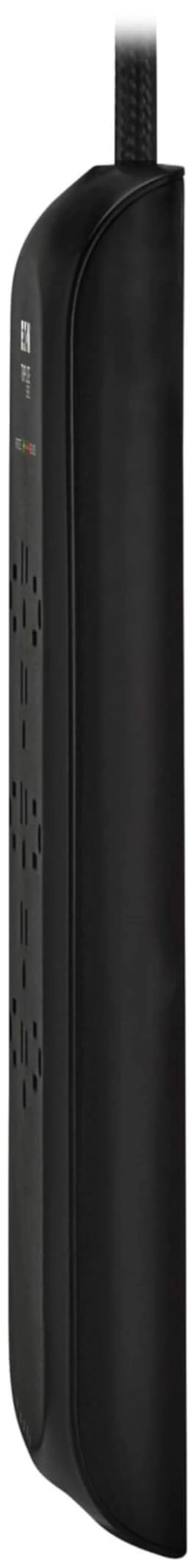 Alt view image 6 of 7 - Eaton TLP118DBTELTV Home Theater Surge Protector 11 Outlets Coax & Phone Protection, 4200 Joules, 8ft Braided Flat Plug Extension Cord, EMI/RFI Filtering