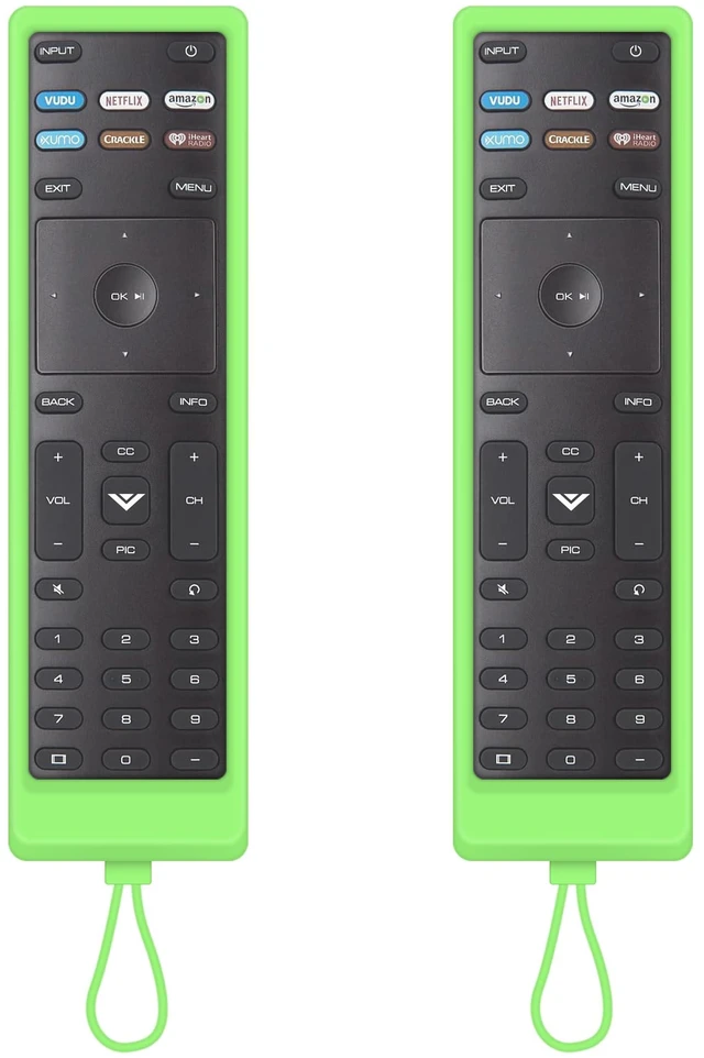 Main image of 2 Pack Remote for Vizio Smart TV Remote with Protective Cover (Green) Universal Remote Control for Vizio TV Remote Compatible for VIZIO All LED LCD HD 4K UHD HDR Smart TV