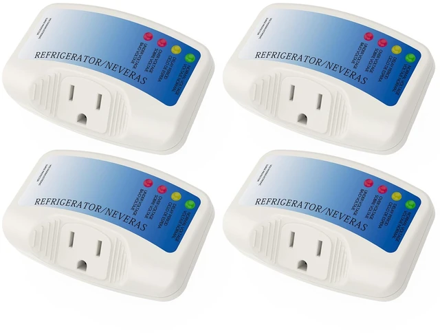 Main image of Refrigerator Surge Protector, Home Appliance Single Outlet Power Surge Protector Voltage Brownout Outlet Suitable for PC/TV/Refrigerator 120V 15A(4 Pack)