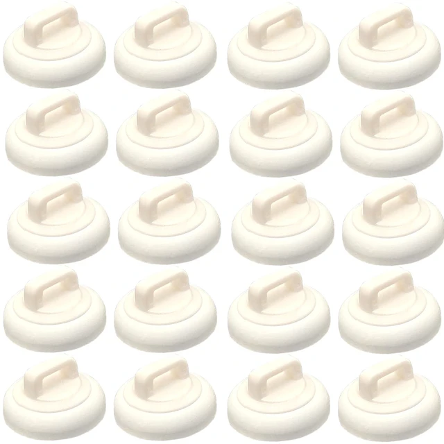 Main image of Magnetic Cable Zip Tie Mounts Clips Multipurpose Zip Ties Mount Base Holder Wire Cable Holder Mount Wire Clips Management for Home Office Marine Electrical Wiring (White, 20 Piece)