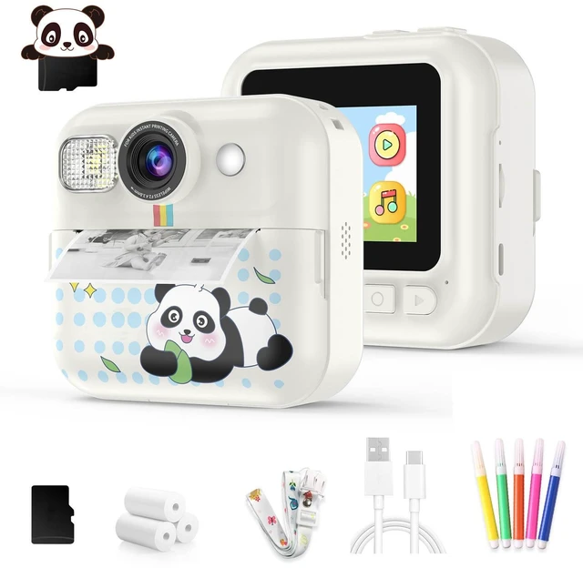 Main image of Kids Camera Instant Print, Toddler Camera Toy Birthday Gifts for Girls 3-10 Instant Print Camera for Kids with 3 Rolls of Photo Paper, Christmas Birthday Gifts for Girls Age 3 4 5 6 7 8 9 10 Year Old