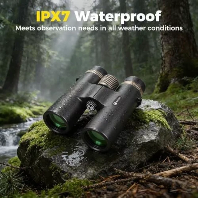 Alt view image 7 of 7 - 12x42 Binoculars for Adults High Powered Waterproof with Large View Professional HD Binoculars BAK4 Prism FMC Lens Bird Watching Binoculars for Cruise Ship Hunting Camping Travel Sport Safari