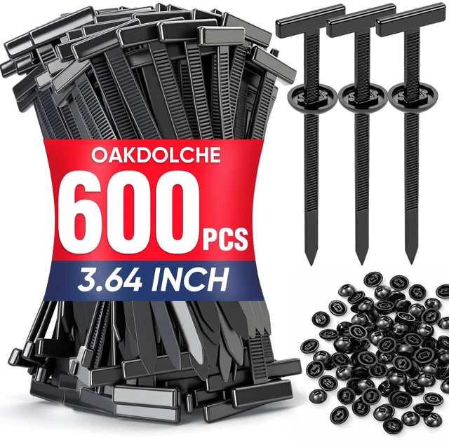 Main image of 600 Pcs Nylon Universal Cable Tie Buckle Heavy-Duty Self-Locking Zip Ties for Auto & Home, Fastens Bumper, Fender Liner, Door Panel