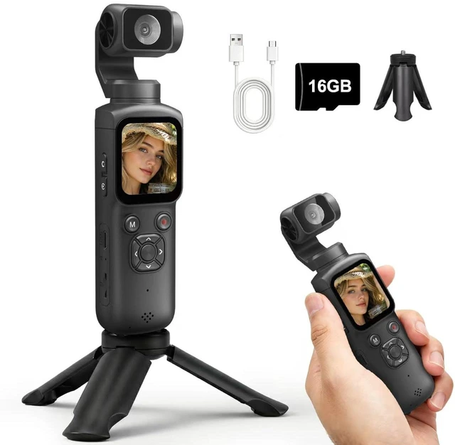 Main image of 4K Vlogging Camera, Pocket Camera for Beginners PDAF Autofocus, 330° AI Face Tracking, EIS Anti-Shake, Lightweight, WiFi App Control, Webcam Function, Touchscreen